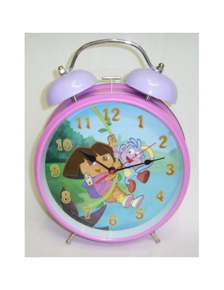 Despertador metal Dora 21cm. -New discount.com