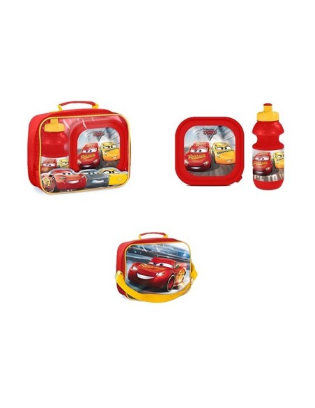 Sac isotherme Cars Disney avec boîte à goûter et gourde