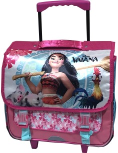Cartable trolley avec roulettes Vaiana Disney- Qualité supérieure -...