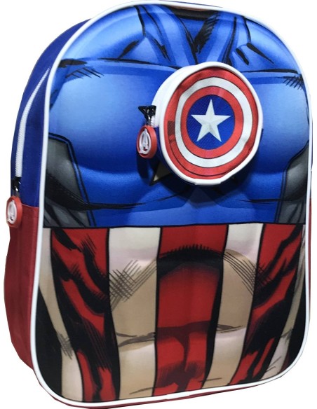 Captain America Rucksack in 3D-Marvel - New discount.com