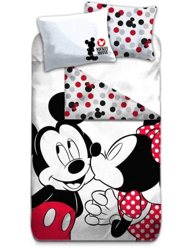 Set biancheria da letto Mickey e Minnie - 100% cotone - New discoun...