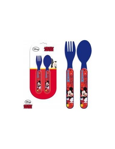 Set de couverts Mickey en plastique
