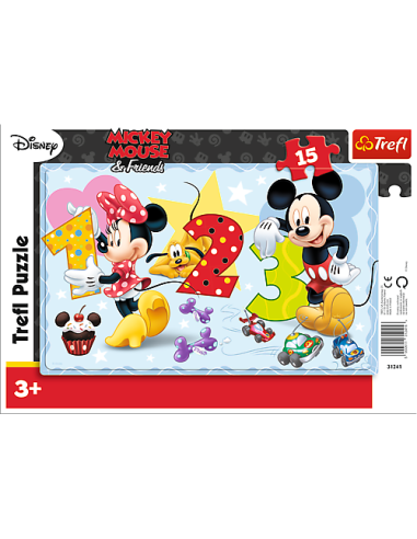 puzzles Comptons ensemble 15 pcs  - Cadre Disney