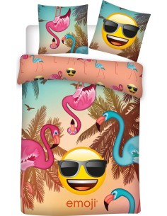 Housse de couette Emoji avec Taie d'oreiller - New discount.com
