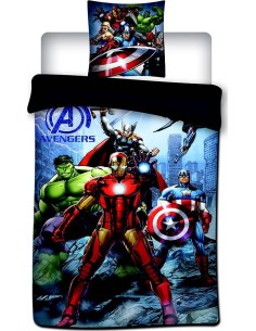 Parure Housse de Couette Avengers + Taies d'Oreiller Avengers - New...