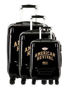 American Revival - Set mit 3 Hartschalenkoffern ABS & Polycarbonat ...