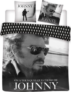 Johnny Hallyday Duvet Cover Set - 100% Cotton 240 X 220 CM + 2 Pill...