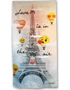 Drap de plage ou drap de bain Emoji Romantique - New discount.com