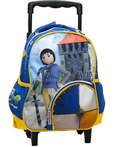 Sac à dos trolley Alex Super 4 Playmobil 31 cm - Qualité supérieure...
