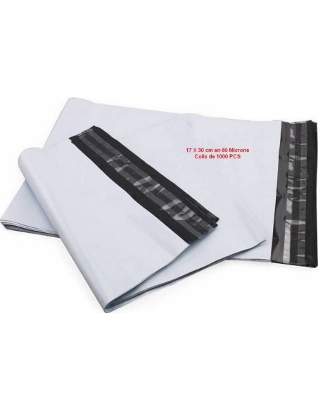 Opaque plastic pouch 17 x 30 cm in 60 μ, New discount.com, Nouveaut...