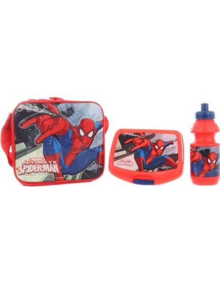 Sac isotherme Spiderman avec boîte à goûter et gourde Spiderman Mar...
