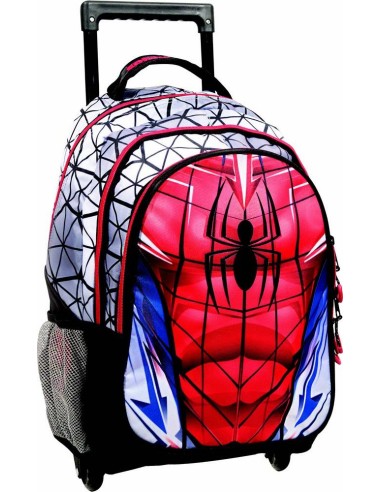 Sac à dos trolley Spiderman - Qualité supérieure - 46 Cm - New disc...