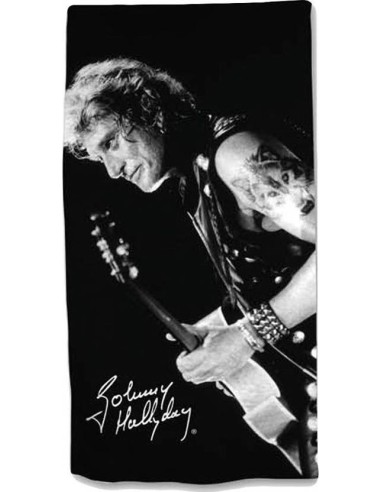 Toalla de playa de algodón Johnny Hallyday -New discount.com