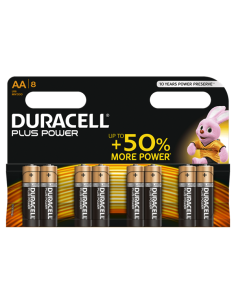 Batteries Duracell Plus Power AA x 8