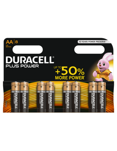 Batteries Duracell Plus Power AA x 8