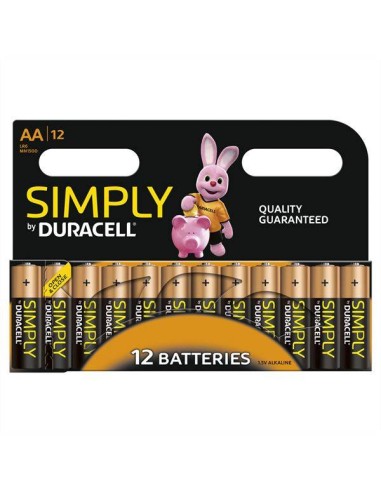 Batteries Duracell Simply AA x 12