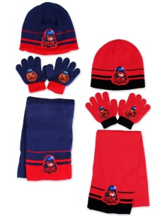 Set 3-piece Cap scarf and gloves Lady bugs, New discount.com, Nouve...
