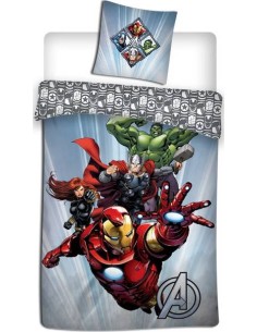Parure Housse de Couette Avengers + Taies d Oreiller Avengers - New...