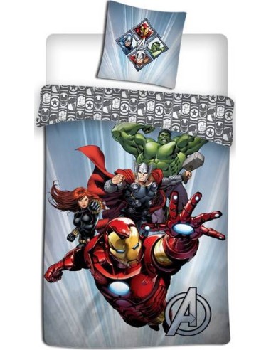 Parure Housse de Couette Avengers + Taies d Oreiller Avengers - New...