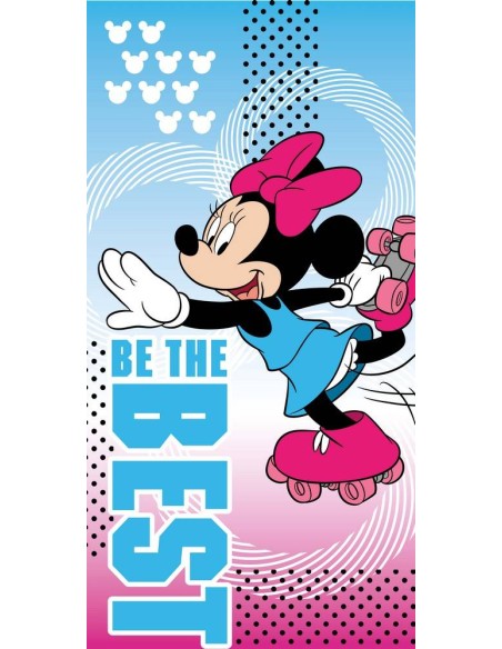 Drap de plage ou drap de bain Minnie roller - New discount.com