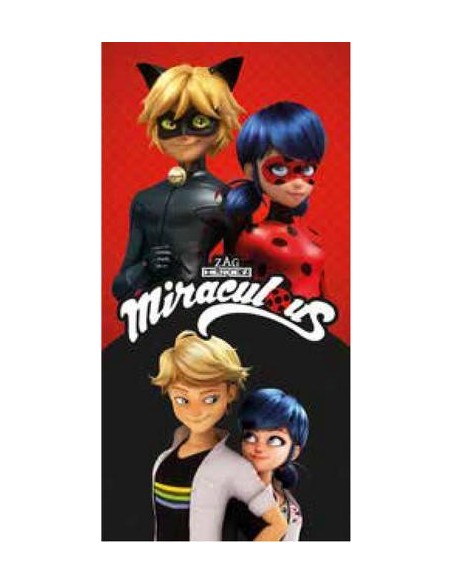 Drap de plage ou Serviette de Miraculous en coton - New discount.com
