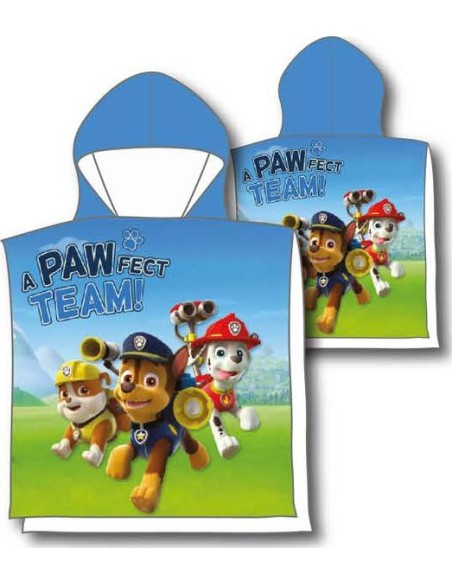 Poncho de bain Paw Patrol à capuche en coton - New discount.com