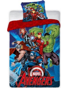 Parure Housse de Couette Avengers + Taies d'Oreiller Avengers - New...