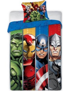 Parure Housse de Couette Avengers + Taies d'Oreiller Avengers - New...