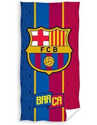 Drap de plage ou drap de bain FC Barcelone en coton - New discount.com
