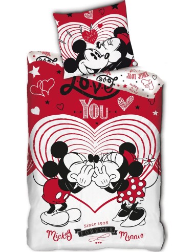 Mickey und Minnie love in rot  Set - New discount.com