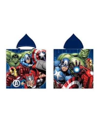 Poncho de bain Avengers à capuche