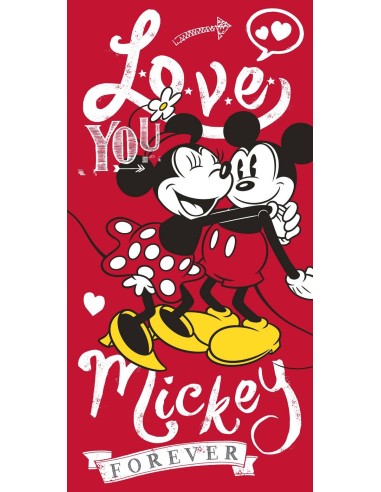 Drap de plage ou drap de bain Mickey et Minnie - New discount.com