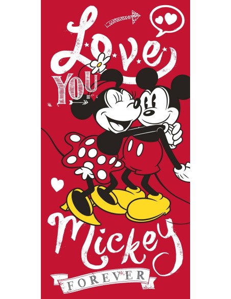Minnie und Mickey Love Strandtuch oder Badetuch - New discount.com