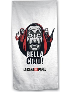 Drap de plage ou Serviette de bain La Casa de Papel -Bella Ciao - N...
