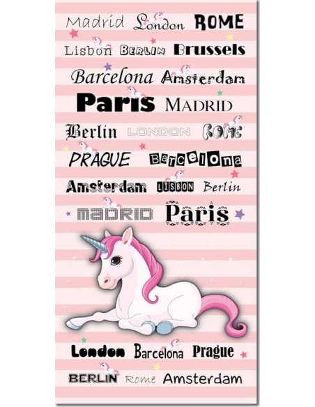 Drap de plage Licorne En coton - New discount.com