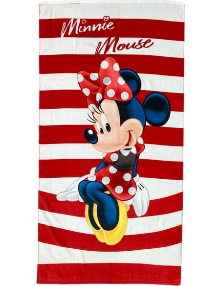 Drap de plage ou Serviette de bain Minnie en coton - New discount.com